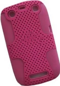BlackBerry 9360 ile Uyumlu Curve Termo Plastik Silikon Kılıf Pembe Renk - 1