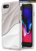 Ringke Wave iPhone 7/8 ile Uyumlu KIlıf Gray White - 1