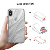 Ringke Flow iPhone X ile Uyumlu KIlıf Crystal Clear thumbnail 3