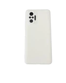 Redmi Note 10 Pro ile Uyumlu Cappy Silikon Kılıf Beyaz thumbnail 1