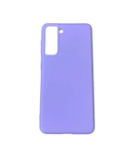Galaxy S21 ile Uyumlu Cappy Silikon Kılıf Lila - 1