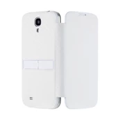 Anymode i9500 Galaxy S4 ile Uyumlu Kickstand Folio Kılıf Beyaz - 1