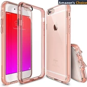 Ringke Fusion iPhone 6s Plus/ 6 Plus ile Uyumlu KIlıf Rose Gold TPU Bumper Extra Darbe Emici thumbnail 1