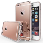 Ringke Mirror Fusion iPhone 6s/ 6 ile Uyumlu Aynalı Kılıf Rose Gold - 1