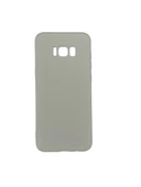 Galaxy S8 Plus ile Uyumlu Cappy Silikon Kılıf Gri thumbnail 1