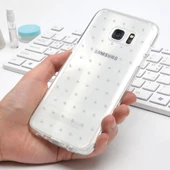 Ringke Noble Fusion Galaxy S7 Edge ile Uyumlu Taşlı Kılıf Extra Darbe Emici Wedding Clear - 3