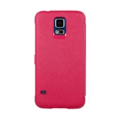 Anymode G900 Galaxy S5 ile Uyumlu View Flip Cover Kılıf Koyu Pembe - 2