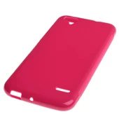 T60 ile Uyumlu Kılıf Parlak Silikon Koyu Pembe - 1