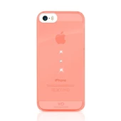 White Diamonds iPhone SE/5S/5 ile Uyumlu Swarovski Trinity Desenli Kılıf Coral (Out) - 1