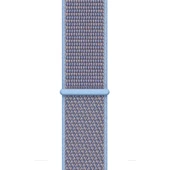 Apple Watch ile Uyumlu 42-44mm Kumaş Kayış Mavi/Mor - 2