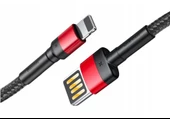 Baseus Special Edition iPhone ile Uyumlu 2.4A Hızlı Şarj Halat Usb Kablo-Siyah-CALKLF-G91 - 3