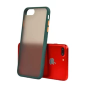 iPhone 7 Plus ile Uyumlu Lent Silikon Kılıf Koyu Yeşil - 1