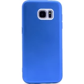 Galaxy S7 Edge ile Uyumlu Slim Cover Koyu Mavi - 1
