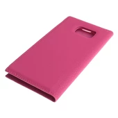 Galaxy S6 ile Uyumlu Kılıf Kapaklı Safir Serisi Pembe - 4