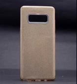 Galaxy Note 8 ile Uyumlu Shining Simli Silikon Kılıf Altın - 1