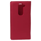 G2 Mini D610 ile Uyumlu Magnum Serisi Yan Model Kapaklı Kılıf Kırmızı - 2