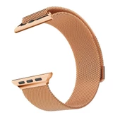 Apple Watch ile Uyumlu 42-44mm Metal Kordon Rose Gold - 1