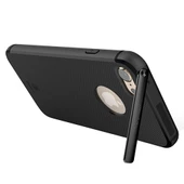 Baseus Hermit Bracked Case iPhone 7 Plus ile Uyumlu Silikon Kılıf Siyah - 1