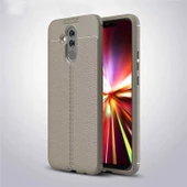 Zore Mate 20 Lite ile Uyumlu Niss Silikon Kılıf Gri - 1