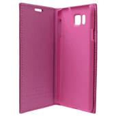 Galaxy Alpha ile Uyumlu Magnum Serisi Yan Model Kapaklı Kılıf Pembe thumbnail 3