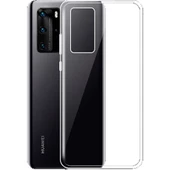 P40 ile Uyumlu Ultra Slim Silikon Kılıf Şeffaf - 1