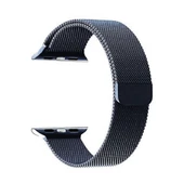 Apple Watch ile Uyumlu 42-44mm Metal Kordon Lacivert - 1