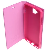 Venus 5V ile Uyumlu Kılıf Yan Model Safir Serisi Pembe - 3