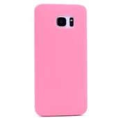 Galaxy S7 Edge ile Uyumlu Slim Cover Pembe - 1