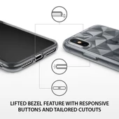 Ringke Air Prism 3D Elmas Yansıması iPhone X ile Uyumlu KIlıf  Black - 3