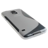 Galaxy S5 G900 ile Uyumlu S Desenli Silikon Kılıf Beyaz - 3