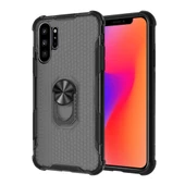 P30 Pro ile Uyumlu Standlı Silikon Kılıf Siyah - 1