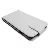 Optimus L9 ile Uyumlu Kapaklı Deri Kılıf Beyaz - 3