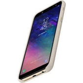 Galaxy A6 2018 ile Uyumlu Dual Layer Sert Kılıf Altın - 1