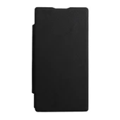 Optimus L9 ile Uyumlu Flip Cover Kılıf Siyah - 1