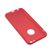 iPhone 6Plus/6SPlus ile Uyumlu Rubber Delikli Silikon Kılıf Kırmızı - 2