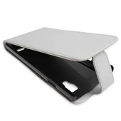 Optimus L9 ile Uyumlu Kapaklı Deri Kılıf Beyaz - 1