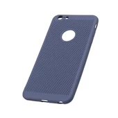 iPhone 6Plus/6SPlus ile Uyumlu Rubber Delikli Silikon Kılıf Lacivert - 1