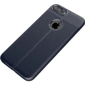Zore iPhone 7 Plus ile Uyumlu Niss Silikon Kılıf Lacivert - 1