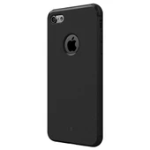 Baseus Hermit Bracked Case iPhone 7 Plus ile Uyumlu Silikon Kılıf Siyah - 5