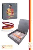 Galatasaray Orijinal Lisanslı Sarı Kırmızı 2'li Bileklik Metin Oktay Baskılı Hediyelik Ahşap Kutulu - 1