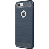 iPhone 7 Plus ile Uyumlu Kılıf Room Silikon Lacivert - 2