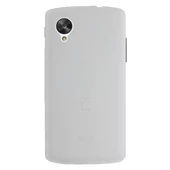 Nexus 5 D821 ile Uyumlu Ultra Slim Kılıf 0,3 mm Beyaz - 1