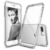 Ringke Frame İphone 7 Plus ile Uyumlu Çerçeveli Bumper Kılıf Ice Silver - 1