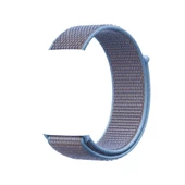 Apple Watch ile Uyumlu 42-44mm Kumaş Kayış Mavi/Mor - 1