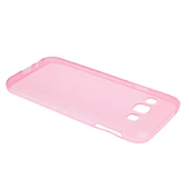 Galaxy E5 ile Uyumlu Kılıf 0.2mm Şeffaf Silikon Pembe - 2