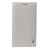 G2 Mini D610 ile Uyumlu Magnum Serisi Yan Model Kapaklı Kılıf Beyaz - 2