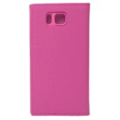 Galaxy Alpha ile Uyumlu Magnum Serisi Yan Model Kapaklı Kılıf Pembe thumbnail 2