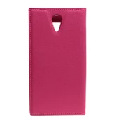 Desire 620 ile Uyumlu Kılıf Pencereli Kapaklı Safir Serisi Pembe - 2