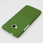 One M7 ile Uyumlu Kumlu Sert Kauçuk Kılıf Yeşil - 1
