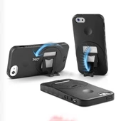 iPhone SE/5S/5 ile Uyumlu ZeroChroma Vario Kılıf Siyah thumbnail 2